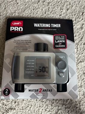 Orbit Pro 2-Outlet Programmable Hose Faucet Timer 24621 NEW Irrigation
